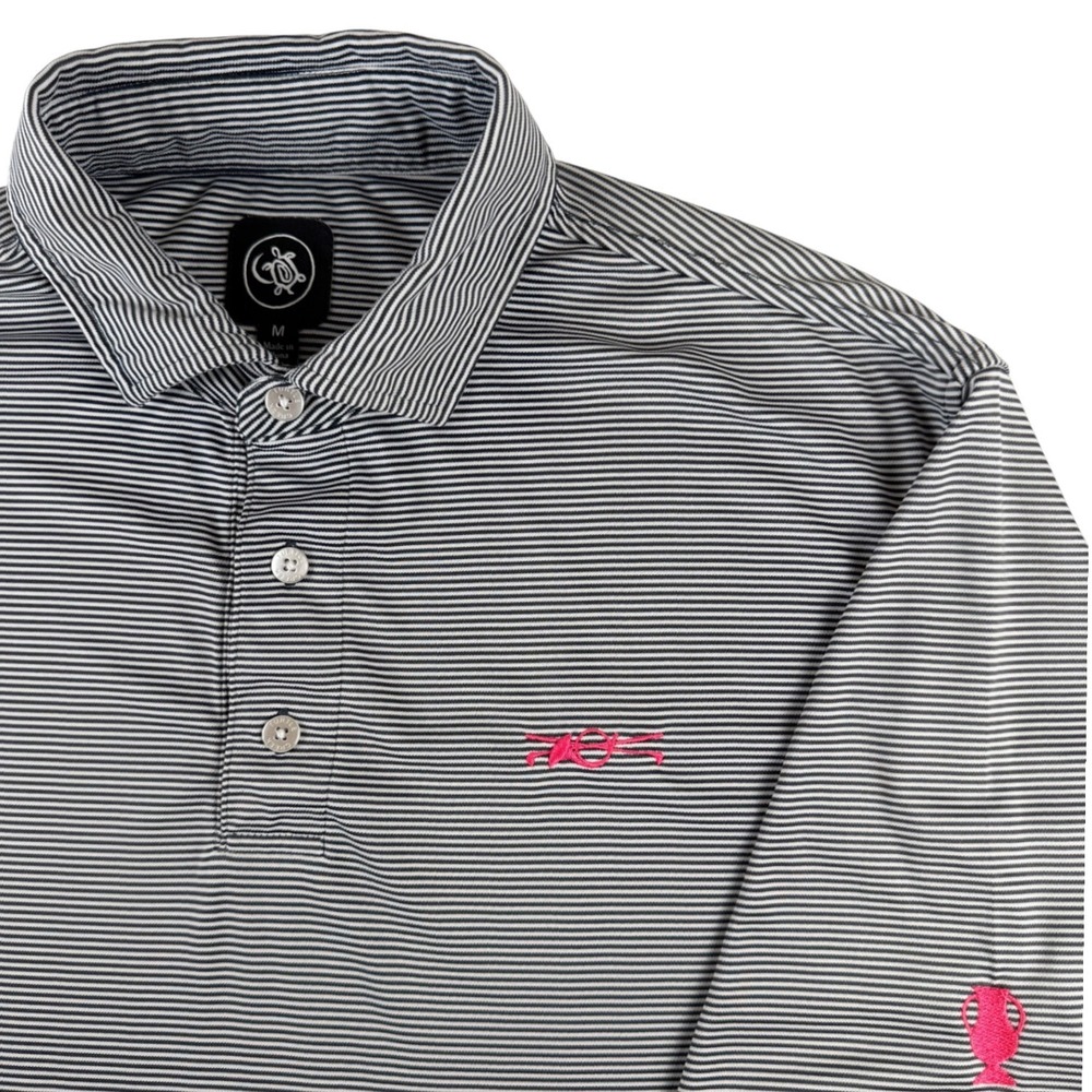 Turtle Creek Golf Rugby Outdoor Polo Shirt – Men's Medium – Striped